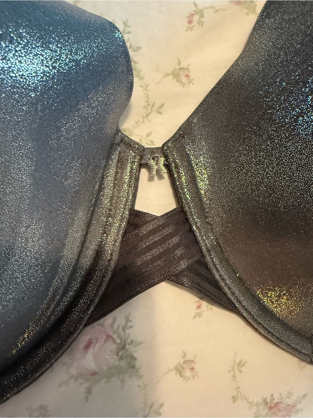 Metallic Silver Fenty Savage Bra 42G